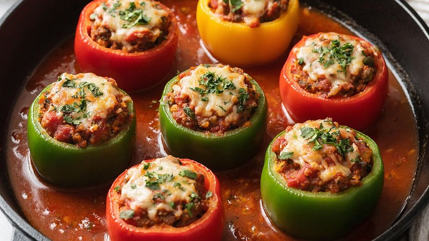 Главная картинка новости: К Дню матери — беспроигрышный вариант: фаршированные перцы с особым соусом — восхищаются даже самые строгие гурманы