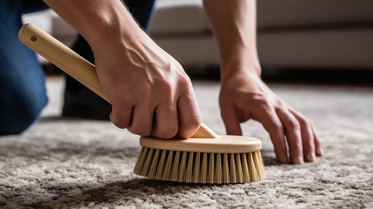 Главная картинка новости: Пару ложек этого средства — и ваш ковёр как новый: убираем многолетнюю грязь без химии и пылесоса