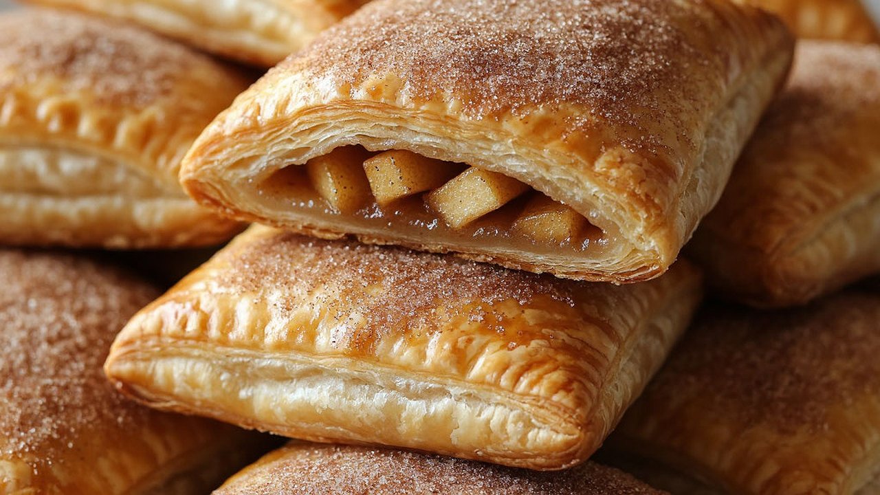 Главная картинка новости: Яблочные слойки из слоеного теста: быстрый рецепт на случай нежданных гостей