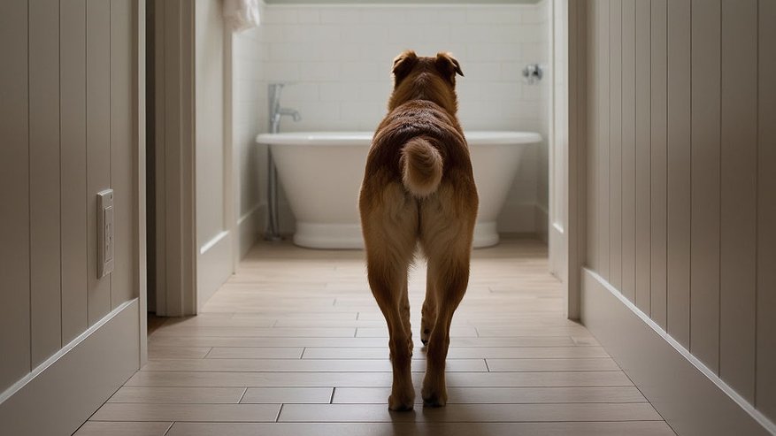 Главная картинка новости: Ученые объяснили, почему собака преследует вас в туалет: оказалось, это признак того, о чем вы даже не догадывались