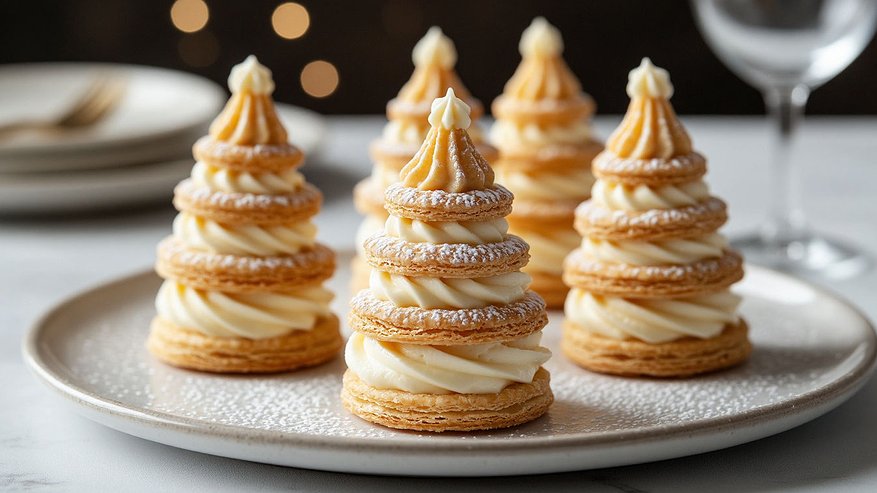 Главная картинка новости: Торт «Наполеон» готовлю по-новому рецепту. Всего 20 минут — и праздничные «Елочки» на столе. Детям этот вариант нравится больше всего