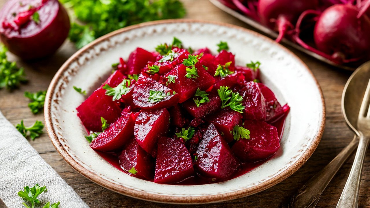 Главная картинка новости: Всего 15 минут — и из простой свёклы выходит невероятный грузинский салат, сводящий гостей с ума