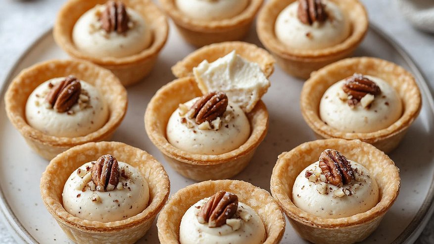 Главная картинка новости: Зимняя магия на тарелке: хрустящие тарталетки с орехово-сырным кремом