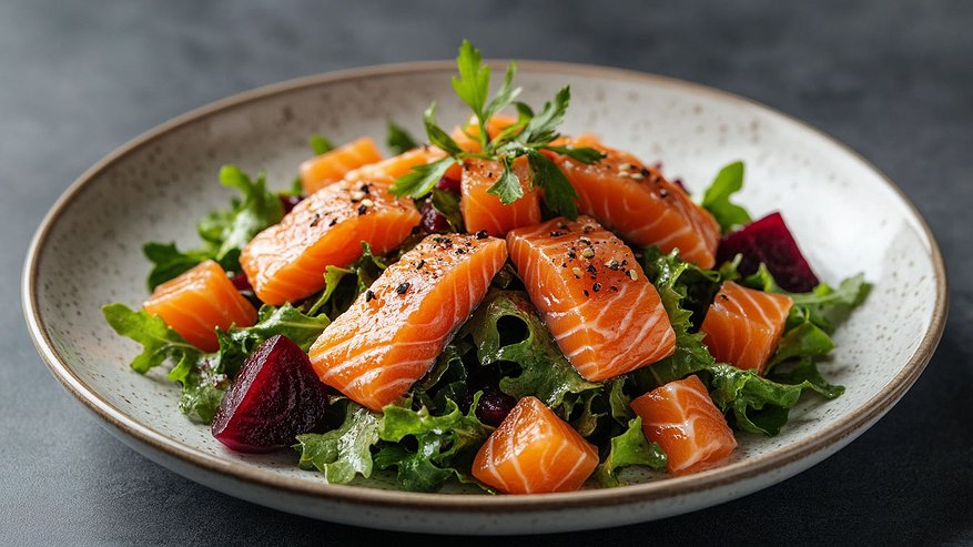 Главная картинка новости: Салат «Рыжик» — яркий и сытный гость на праздничного стола