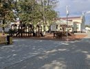 В Новолеушковской преображают парк и площадь у Дворца культуры: что уже успели сделать
