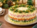 Этот слоёный салат способен затмить привычные закуски: гости сначала пробуют его, а потом просят рецепт