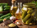 Хрустящие маринованные огурцы с горчицей и двумя видами уксуса