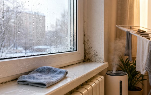 На окнах появляется вода, а на подоконнике сырость: как уменьшить конденсат зимой