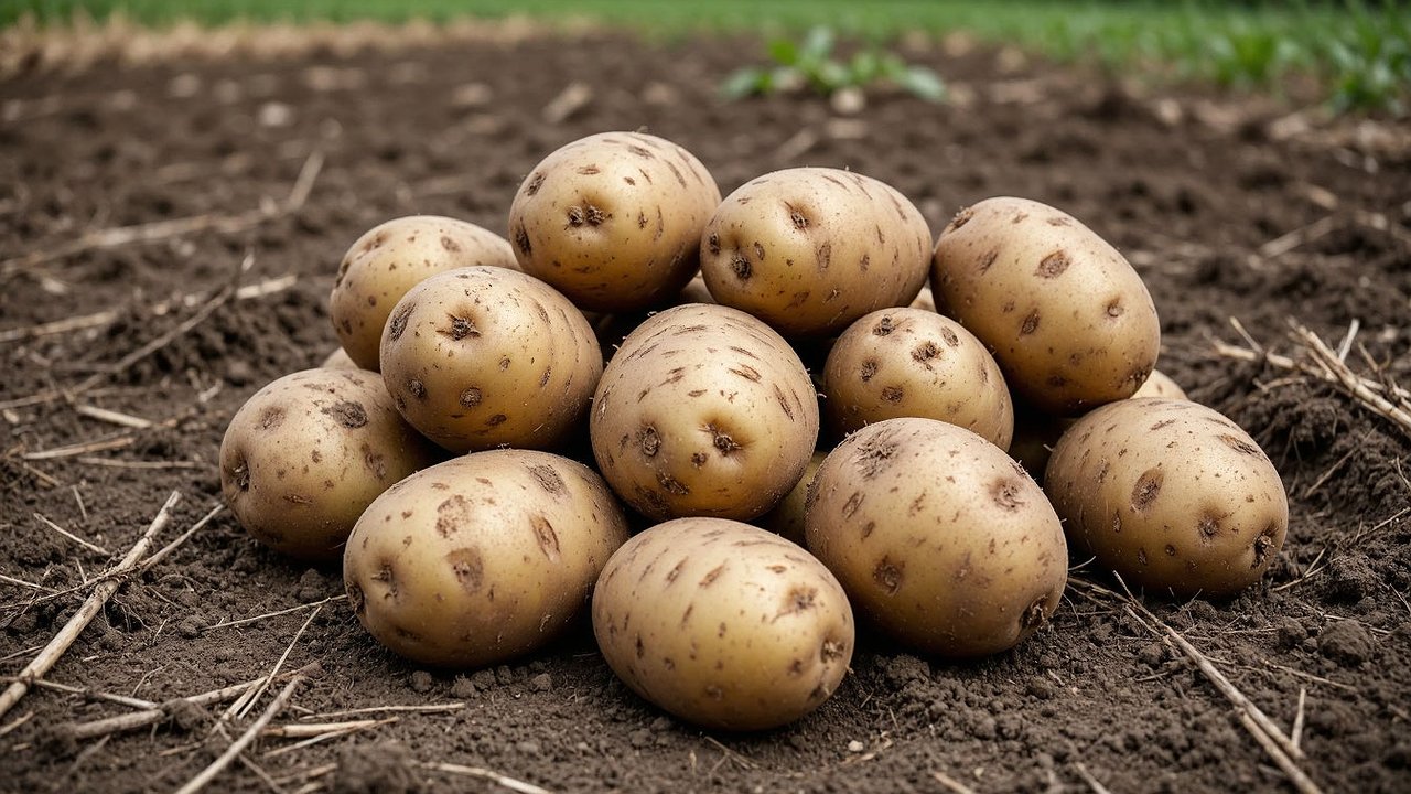 Главная картинка новости: Секрет гигантской картошки: чем я кормлю её при посадке, чтобы урожай вас восхитил