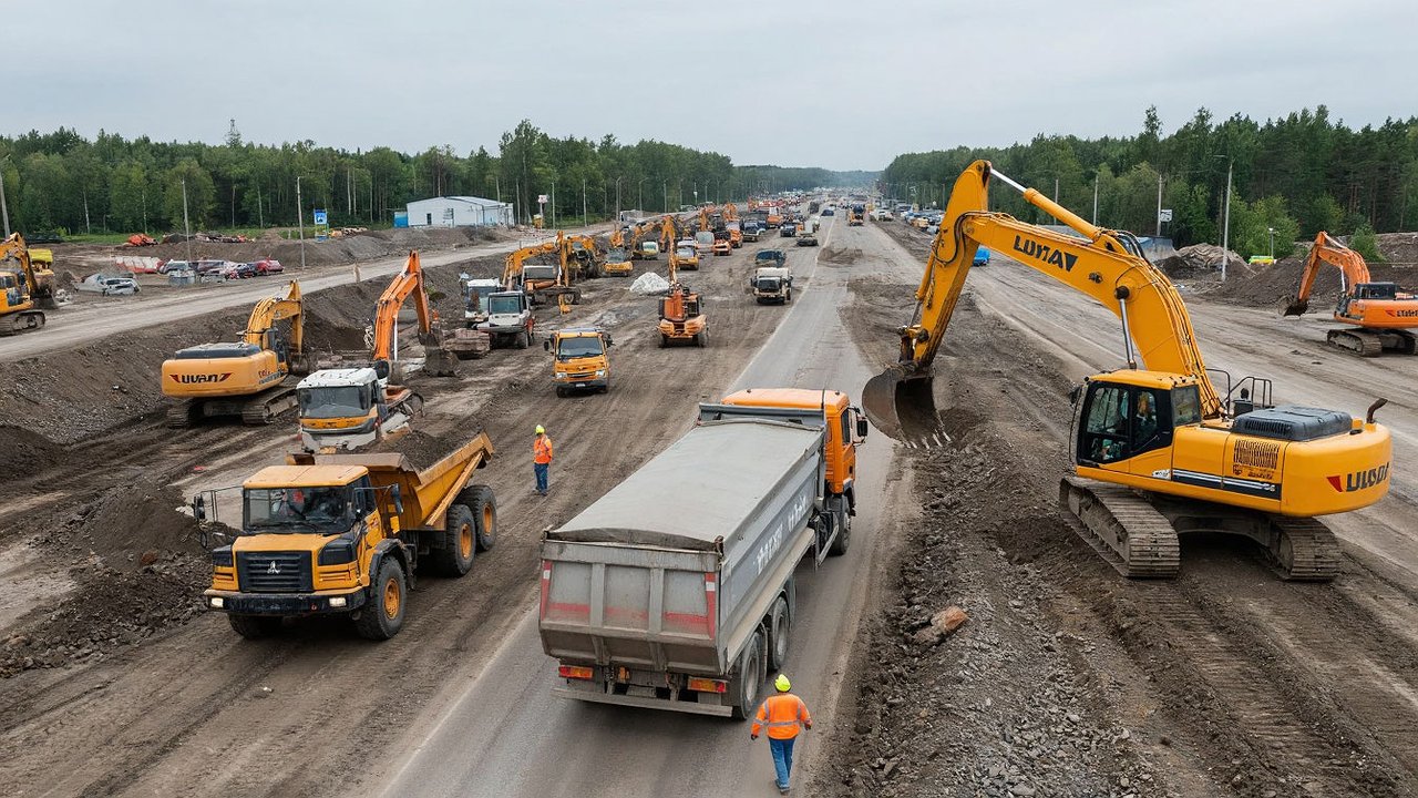 Главная картинка новости: В Новороссийске на новой развязке устранят просадки по гарантии: а что с дорожным полотном