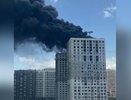 В Новороссийске потушили пожар на крыше строящейся 25-этажки