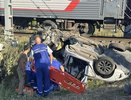 Трагедия под Анапой: водитель легковушки умер в больнице после столкновения с поездом