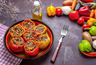 Фаршированные перцы с мясом и рисом — запекаем в духовке до румяной корочки