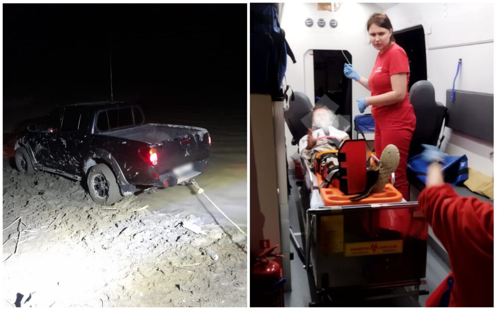 На выходных спасатели Новороссийска доставали мужчину из оврага и застрявшую в грязи машину